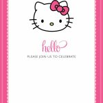 Free Printable Hello Kitty Birthday Invitations – Bagvania Free | Hello Kitty Birthday Card Printable Free
