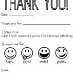 Free Printable Kids Thank You Cards To Color | Thank You Card | Free Printable Thank You Cards Black And White