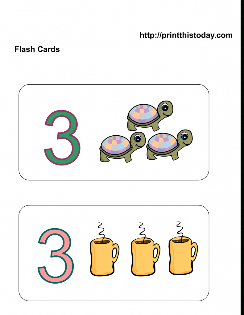 Free Printable Kindergarten Math Flashcards | Printable Picture Cards For Kindergarten