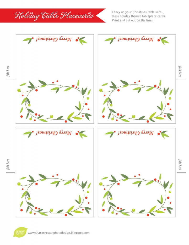 Free Printable Lemon Squeezy: Day 12: Place Cards | Work Stuff | Free Printable Place Cards