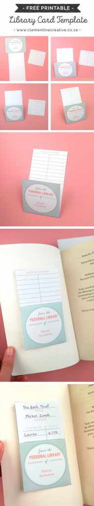 Free Printable Library Cards | Free Printable Personal Cards