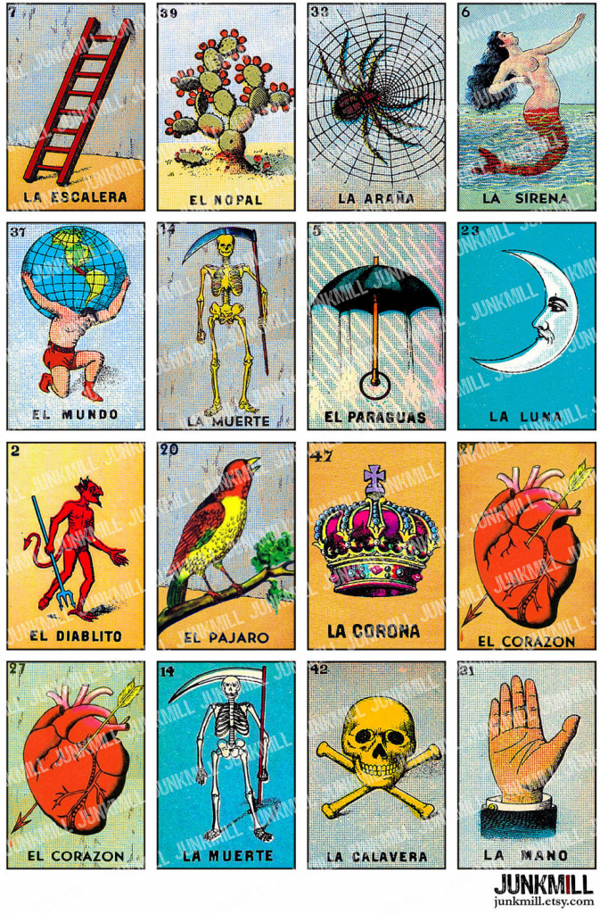 Free Printable Mexican Loteria Cards - Printable Cards | Printable Loteria Game Cards
