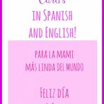 Free Printable Mother's Day Cards In Spanish And English | Mother's | Mothers Day Cards In Spanish Printable