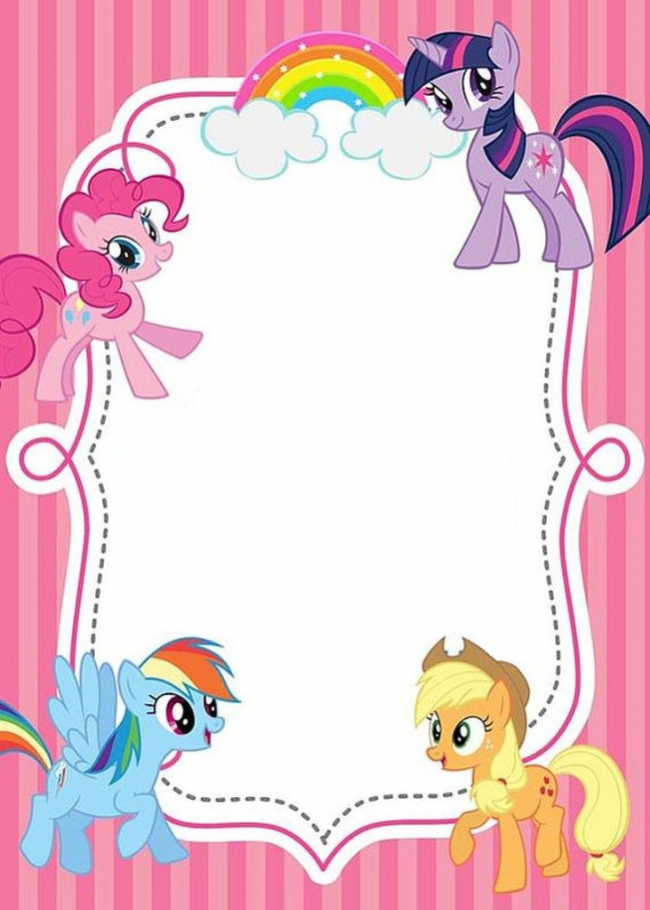 Free Printable My Little Pony Invitations | Invitations Online | My Little Pony Printable Cards