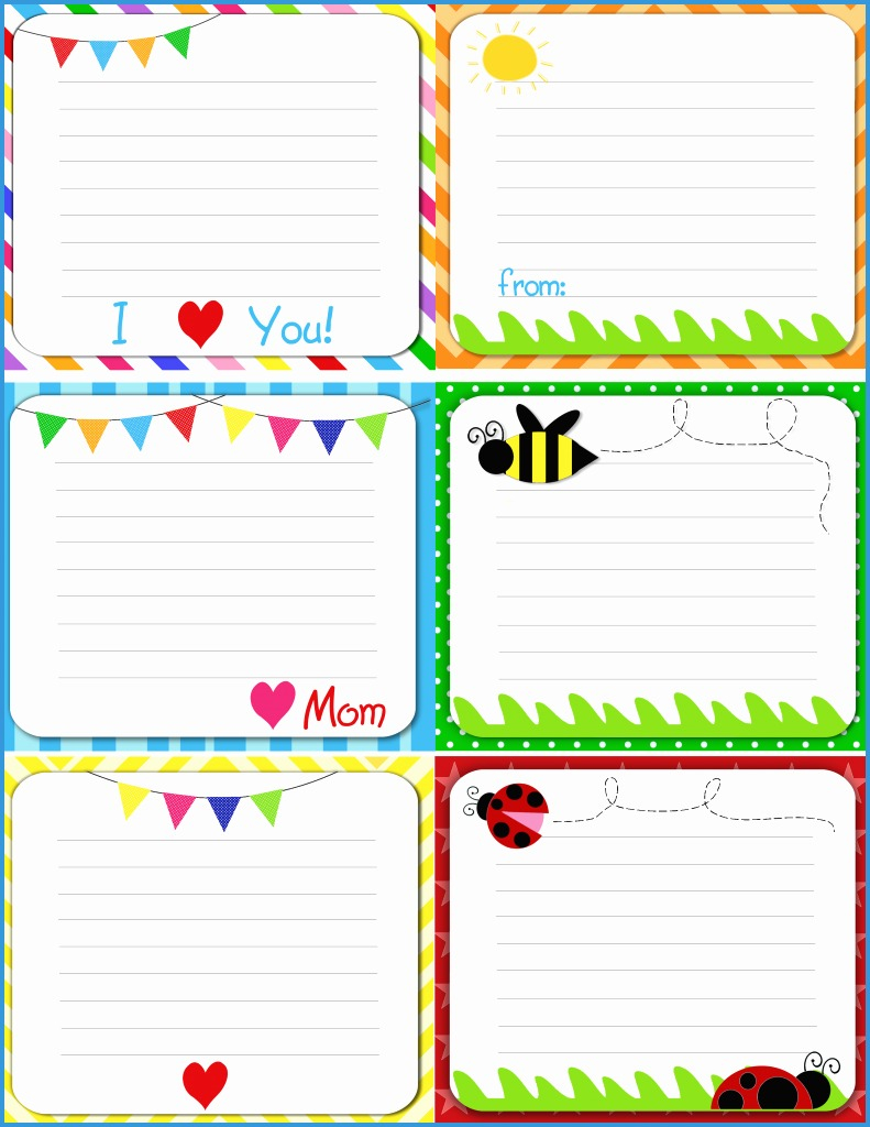 Free Printable Note Cards Template - Canas.bergdorfbib.co | Free Printable Note Cards