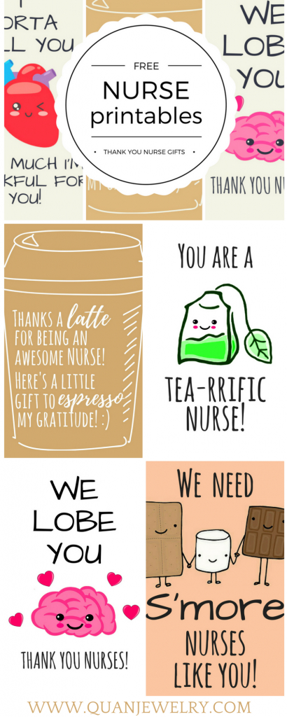 Free Printable Nurse Appreciation Thank You Cards | $$ Best Shop | Nurses Week 2016 Cards Free Printable