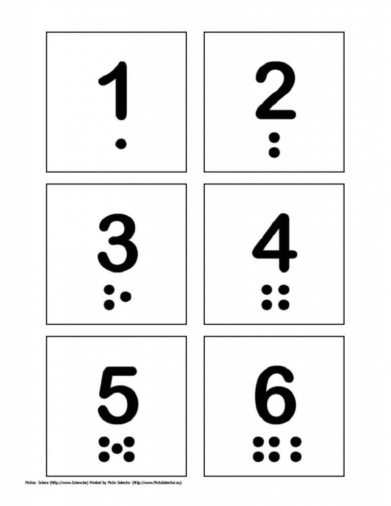 Free Printable Pecs Numbers 1 Through 10 Wordsofhishe - vrogue.co