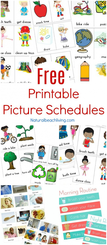 Free Printable Picture Schedule Cards - Visual Schedule Printables | Free Printable Daily Routine Picture Cards