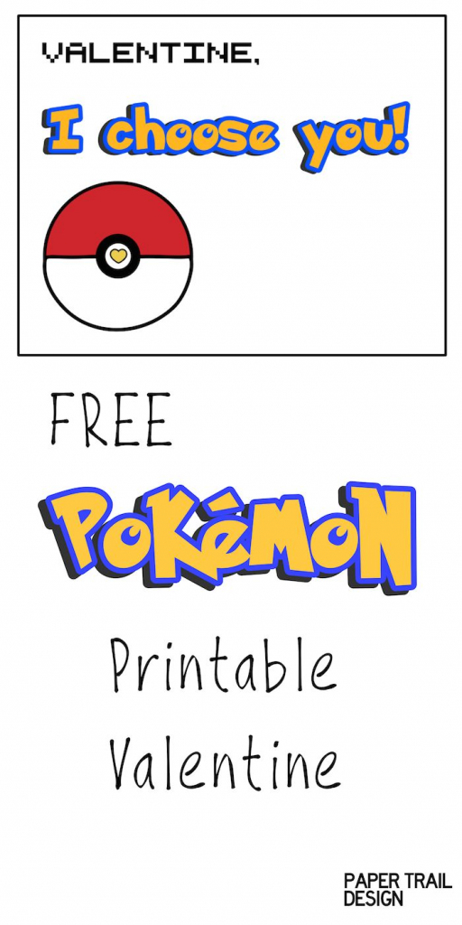 Free Printable Pokémon Valentine Cards | Valentine&amp;#039;s Day *freebies 4 | Pokemon Valentine Cards Printable