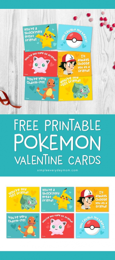 Free Printable Pokemon Valentines Cards Your Kids Will Be Begging | Free Printable School Valentines Cards