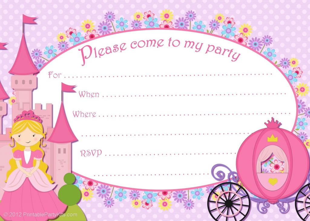 Free Printable Princess Birthday Cards | Papers And Essays | Free Printable Princess Invitation Cards