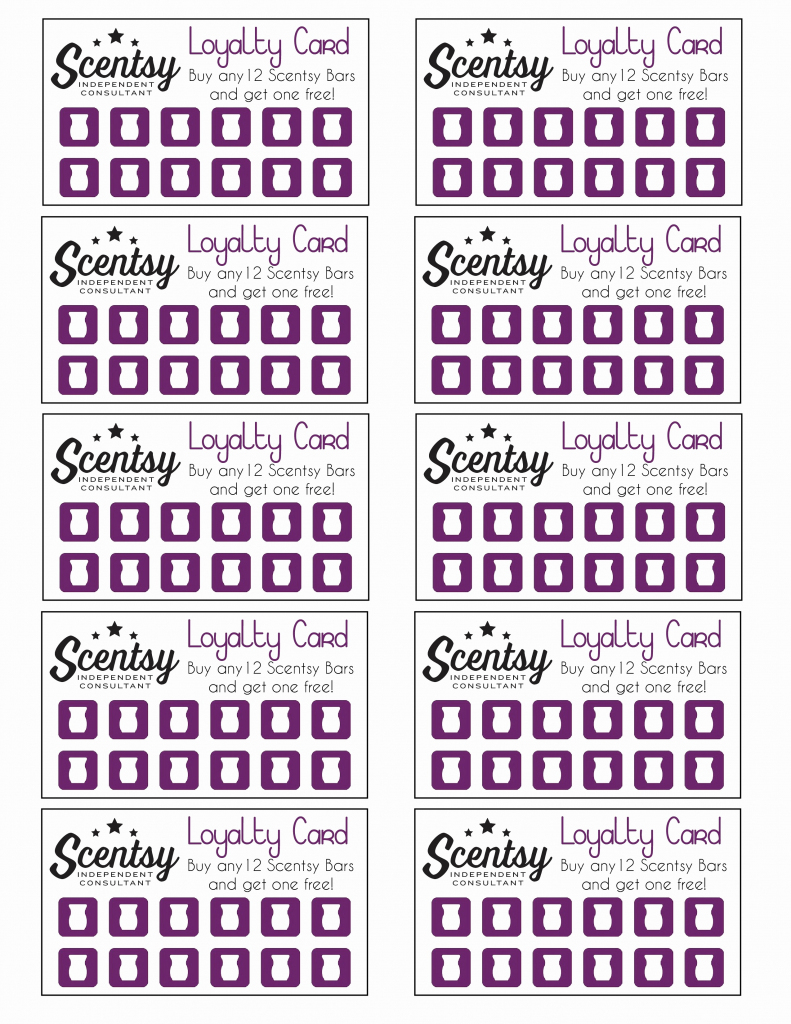 Free Printable Scentsy Business Cards Lovely Free Printable Loyalty | Free Printable Loyalty Card Template