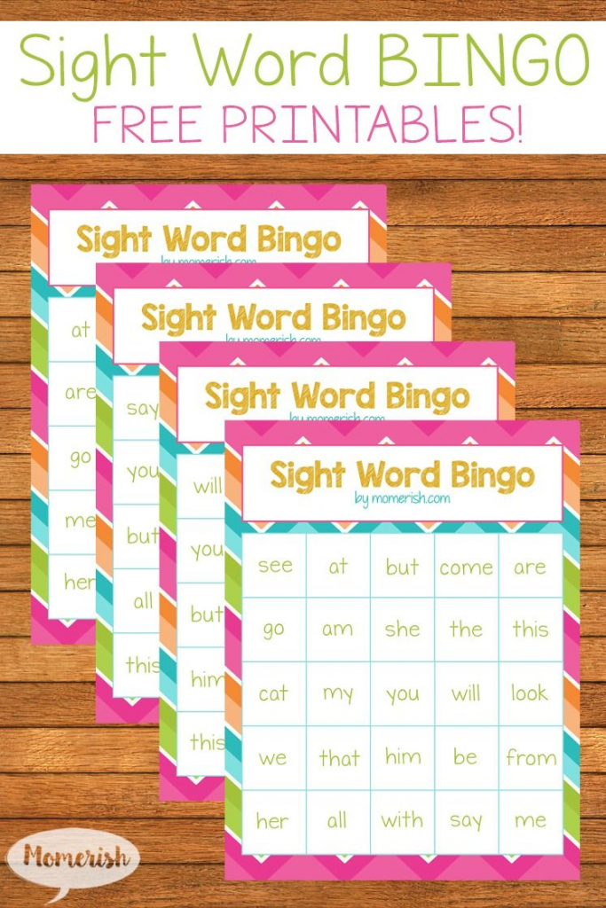 Free Printable Sight Word Bingo Game | Classroom | Sight Word Bingo | Vocabulary Bingo Cards Printable