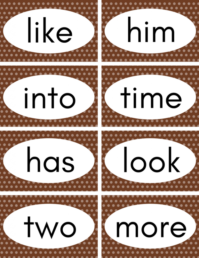 make flash cards sight words