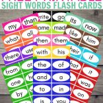 Free Printable Sight Word Flash Cards | Sight Word Activities For | First 100 Sight Words Printable Flash Cards