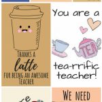 Free Printable Teacher Appreciation Thank You Cards | ✽ Back To | Printable Thank You Cards For Teachers