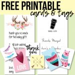 Free Printable Thank You Cards And Tags For Favors And Gifts! | Free Printable Picture Cards