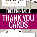 Free Printable Thank You Cards | Freebies | Printable Thank You | Free Printable Thank You Cards