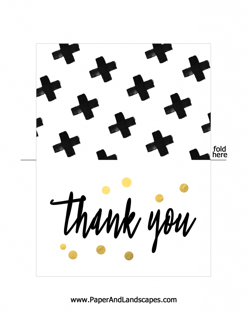 Free Printable Thank You Cards - Paper And Landscapes | Free Printable Thank You Cards