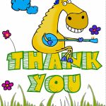 Free Printable Thank You Greeting Card | Free Printable Thank You | Horse Thank You Cards Printable