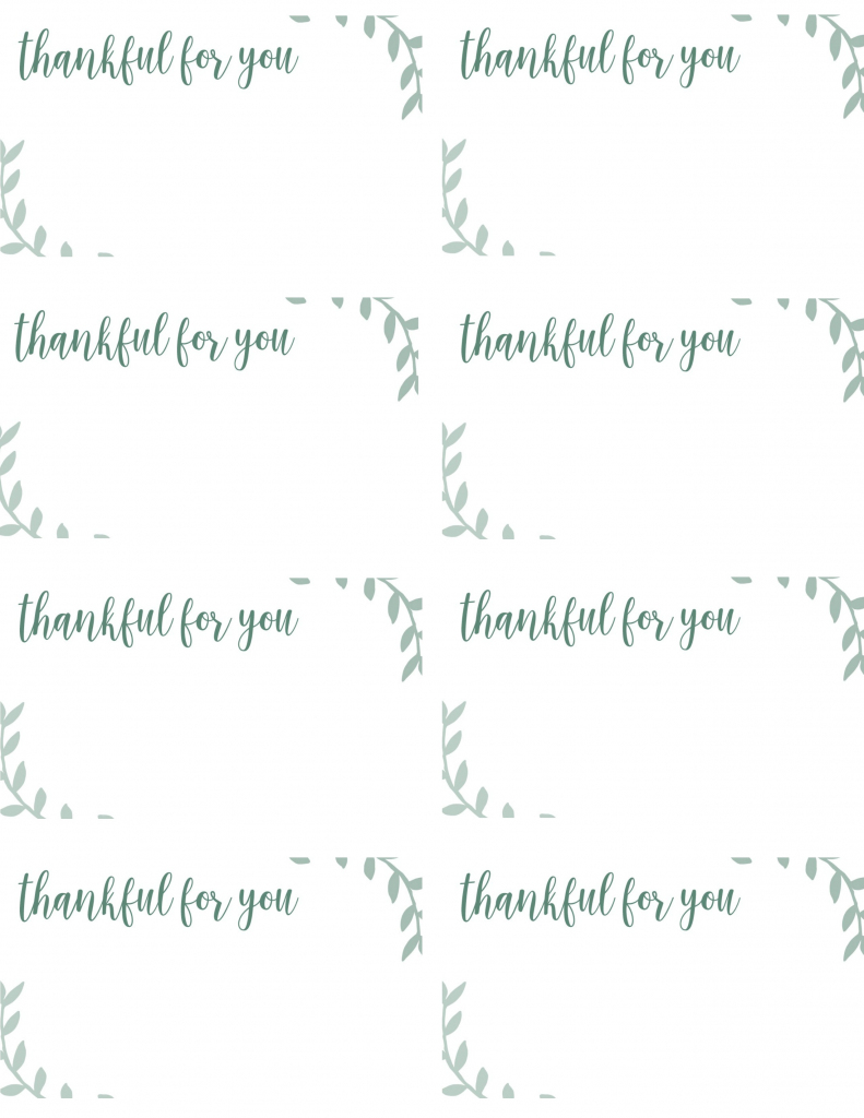 Free Printable Thanksgiving Place Cards -- Also Great For Cupcake | Free Printable Place Cards