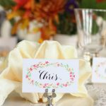 Free Printable Thanksgiving Place Cards | Watercolor Florals | Free Printable Thanksgiving Place Cards