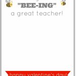 Free Printable Valentine Card For Teachers. Give Them A Burt's Bees | Printable Valentine Cards For Teachers