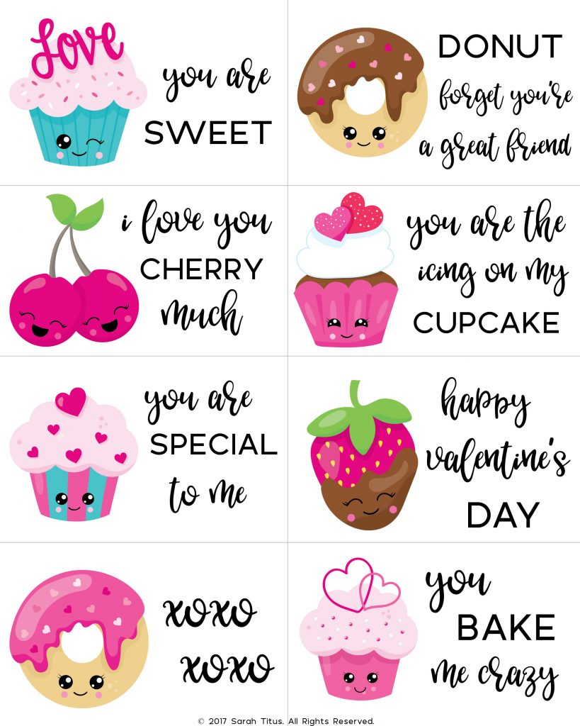 Free Printable Valentine Cards For Kids - Sarah Titus | Free Printable Childrens Valentines Day Cards