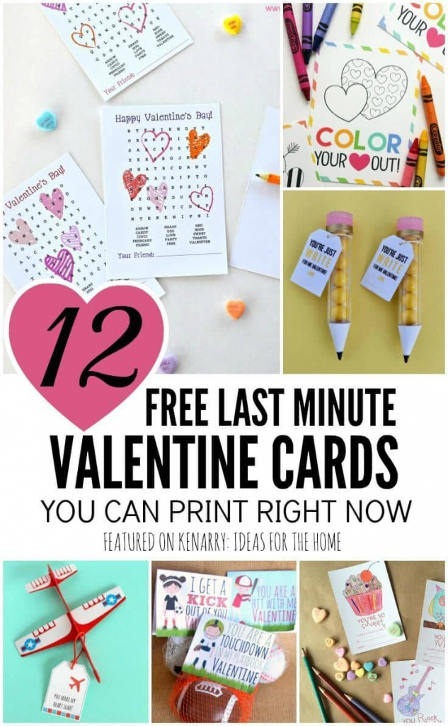 Free Printable Valentines: 12 Last Minute Cards You Can Print Now | Free Printable School Valentines Cards