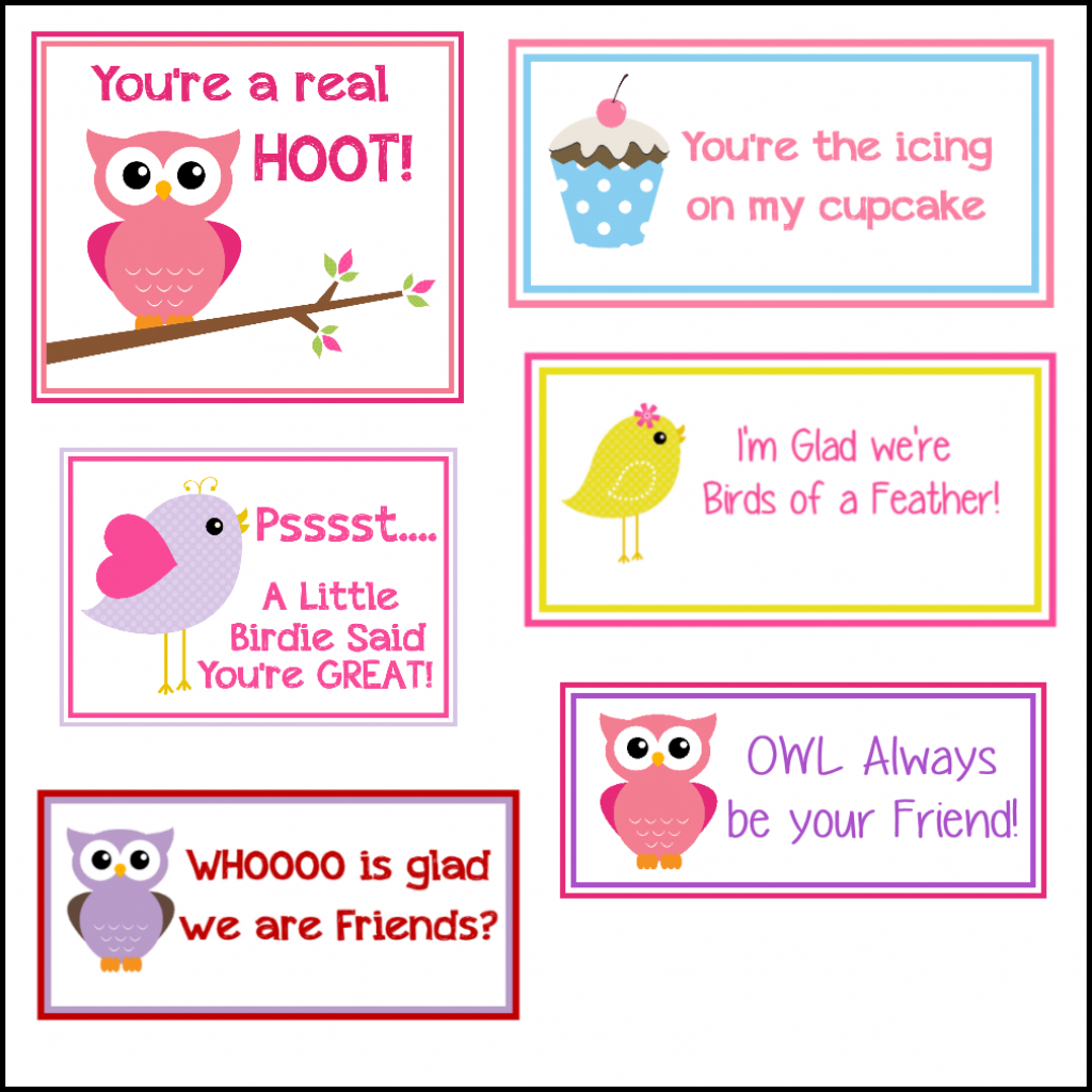 Free Printable Valentine&amp;#039;s Cards (A Lot Of Them | Diy-Owl Printabes | Free Printable Owl Valentine Cards