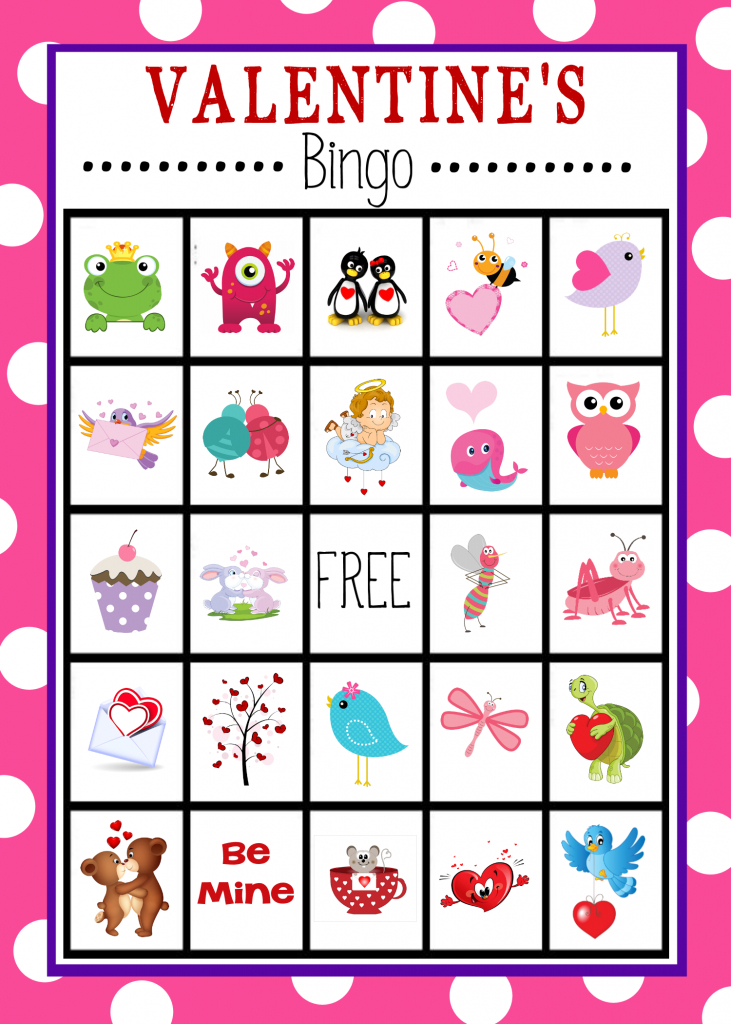 Free Printable Valentine&amp;#039;s Day Bingo Game | Valentine&amp;#039;s Day | Printable Valentine Bingo Cards With Numbers