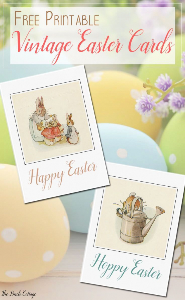 Free Printable Vintage Easter Cards | Bloggers&amp;#039; Fun Family Projects | Free Printable Easter Cards