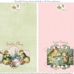Free Printable Vintage Easter Folded Cards. I Finally Found These | Printable Easter Greeting Cards Free