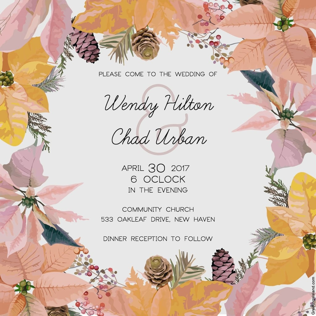 Free Printable Wedding Invitations | Popsugar Smart Living | Wedding Invitation Cards Printable Free