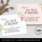Free Printable: Will You Be My Bridesmaid? | Free Printable Will You Be My Bridesmaid Cards