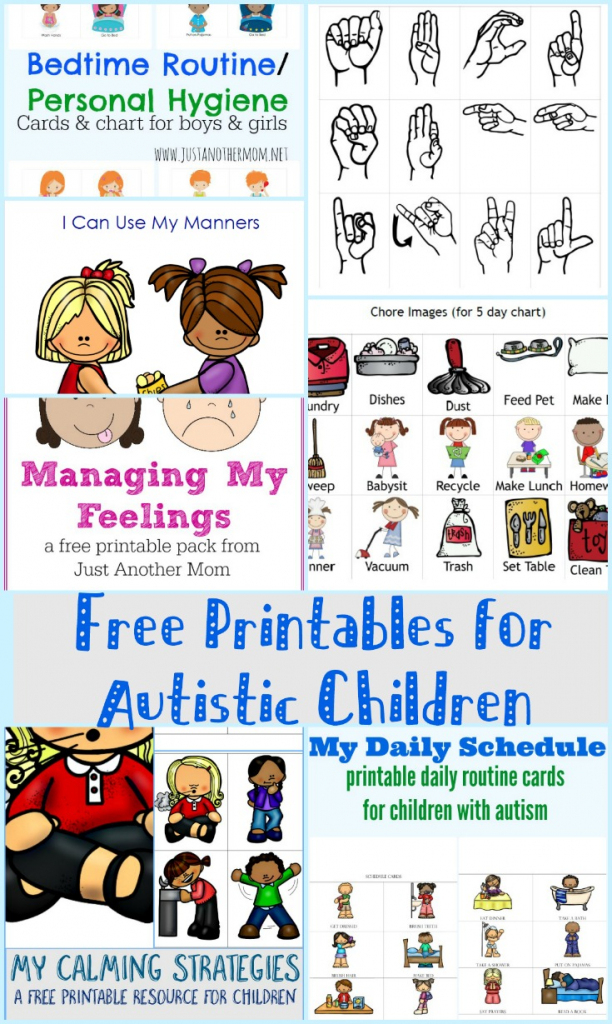 Free Printables For Autistic Children And Their Families Or Caregivers | Free Printable Schedule Cards