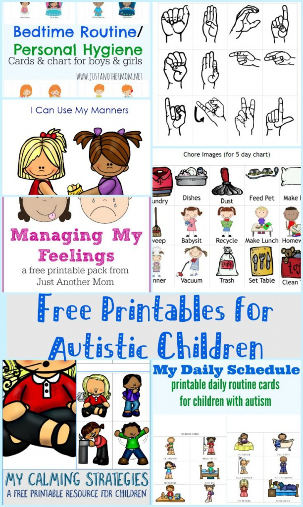 Free Printables For Autistic Children And Their Families Or | Picture Cards For Autism Printable