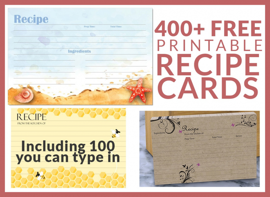 Free Recipe Cards - Cookbook People | Free Printable Photo Cards 4X6