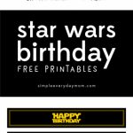 Free Star Wars Party Printables: A No Stress Way To A Galactic Party | Star Wars Printable Cards Free
