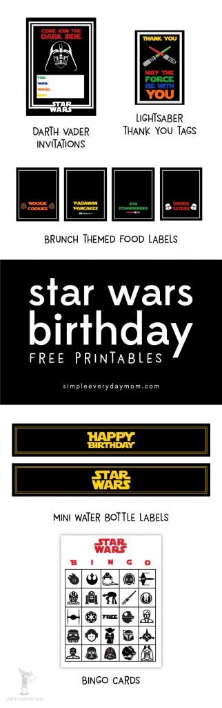 Free Star Wars Party Printables: A No-Stress Way To A Galactic Party | Star Wars Printable Cards Free