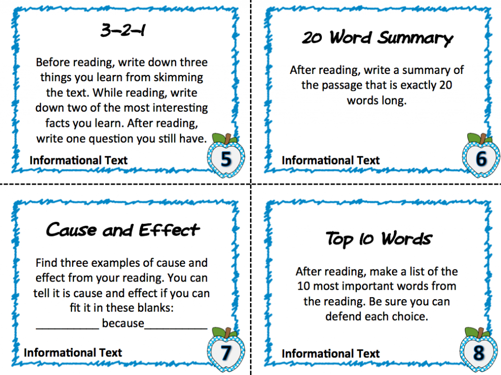 Free! Textbook Task Cards: Instant Common Core For The Content Areas | Free Printable Cause And Effect Picture Cards