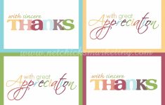 Thank You For Coming Cards Printable