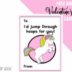 Free Unicorn Valentine's Day Cards Printable For Kids   Ruffles And | Free Printable Childrens Valentines Day Cards