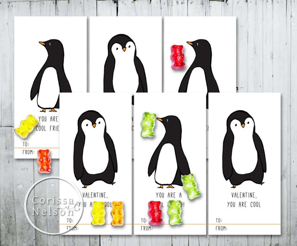 Printable Penguin Valentine Cards - Printable Card Free