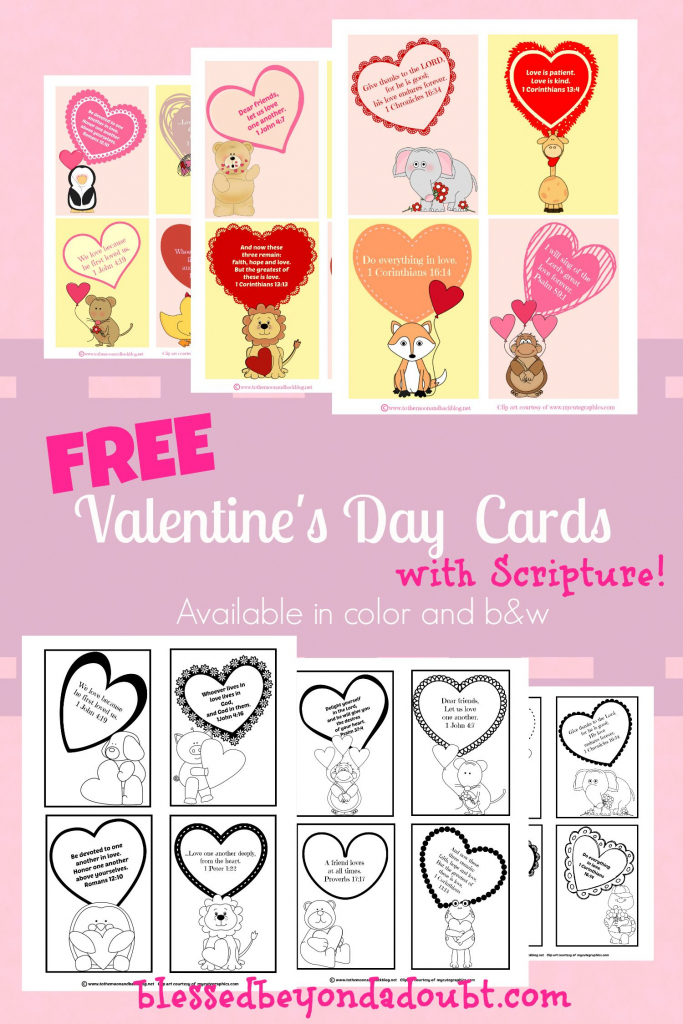 Free Valentine&amp;#039;s Day Cards With Scripture For Children | Ultimate | Free Printable Childrens Valentines Day Cards