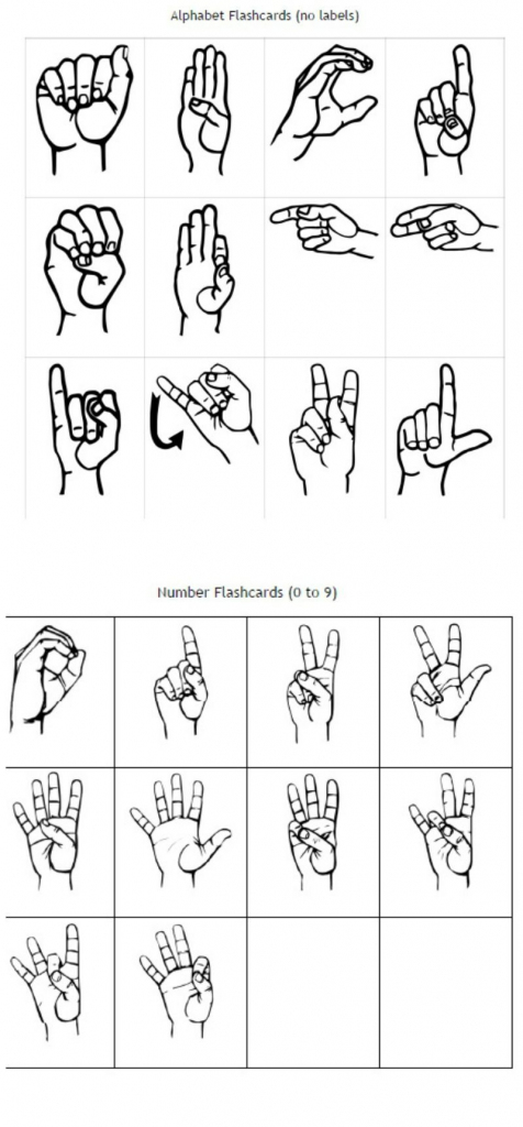 Freebie Friday: Free Printable Asl Alphabet Flashcards Pack | Best | Sign Language Alphabet Printable Flash Cards