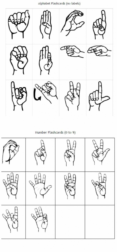 Freebie Friday: Free Printable Asl Alphabet Flashcards Pack | Sign Language Flash Cards Printables