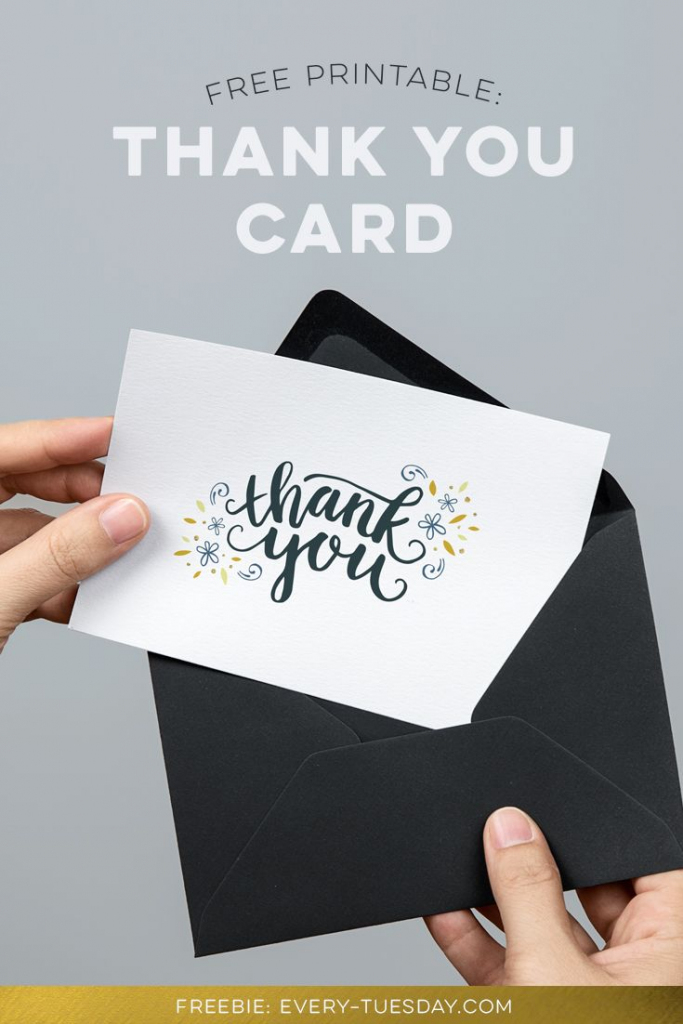 Freebie: Printable Thank You Card | Kaarten - Printable Thank You | Printable Thank You Cards Pdf