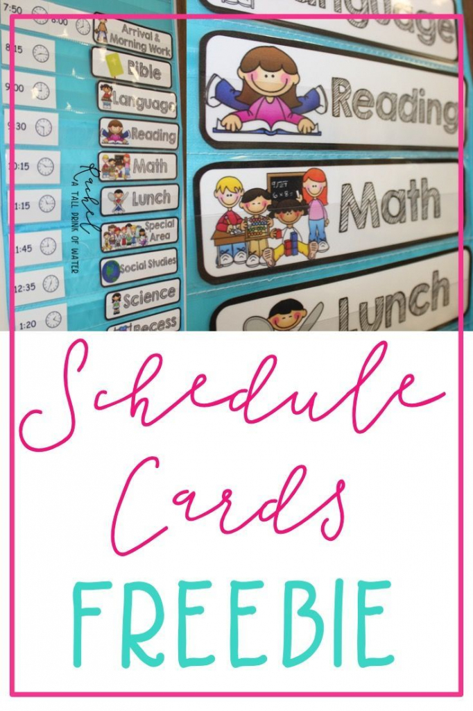 Freebie Schedule Cards | Classroom (When I Go Back :) | Classroom | Free Printable Schedule Cards For Preschool