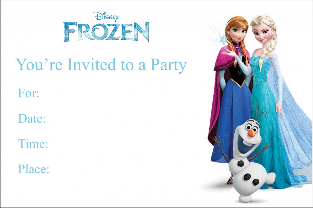 Frozen Free Printable Birthday Party Invitation Personalized Party | Disney Frozen Thank You Cards Printable